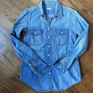 Fossil Denim Button Down Shirt